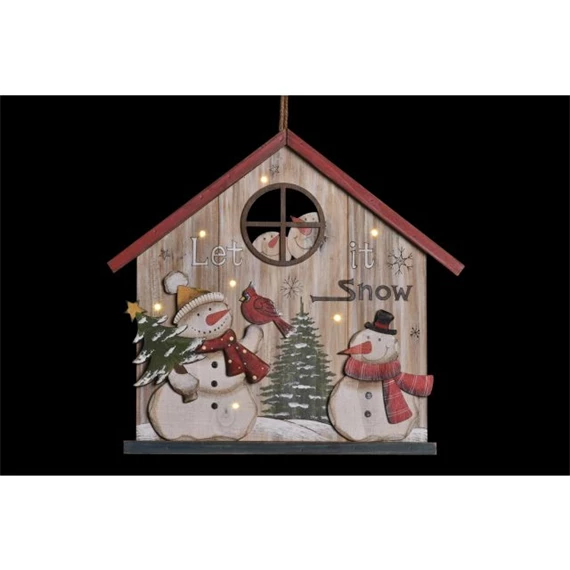 Dekoráció LED-es, akasztós 30x2x28 cm 2 féle