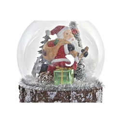 Dekoráció LED-es, akasztós mikulás 10x10x12,5 cm 2 féle