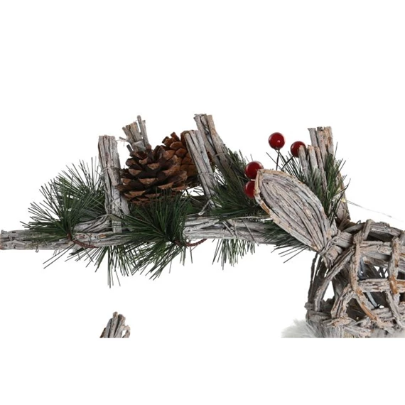 Dekoráció LED-es rénszarvas 33x14x60 cm