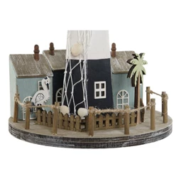 Dekoráció LED-es világítótorony 20x20x30,5 cm 2 féle