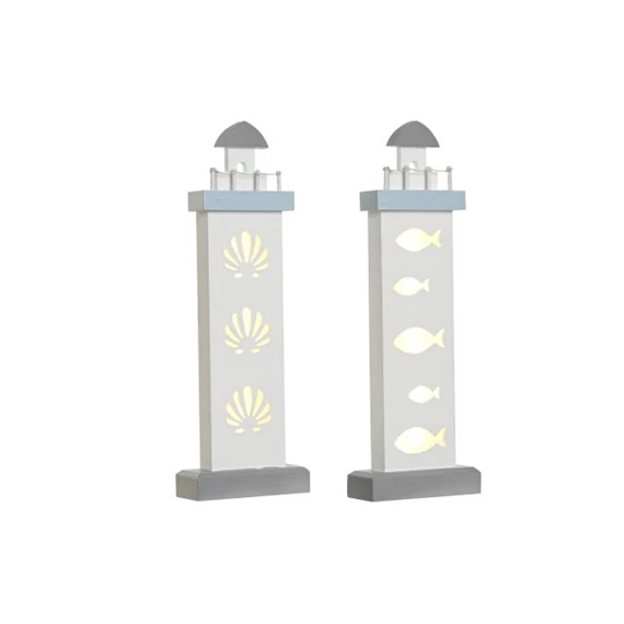 Dekoráció LED-es világítótorony 14x5,5x40 cm 2 féle