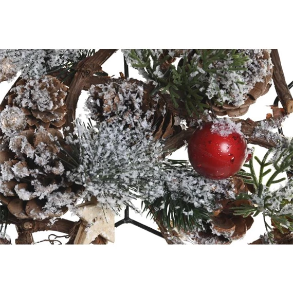 Dekoráció akasztós csillag 24x24x7 cm