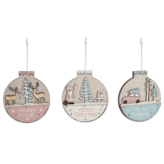 Dekoráció akasztós 17x11,5x32 cm 3 féle