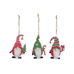 Dekoráció akasztós 6,5x0,5x11 cm 3 féle