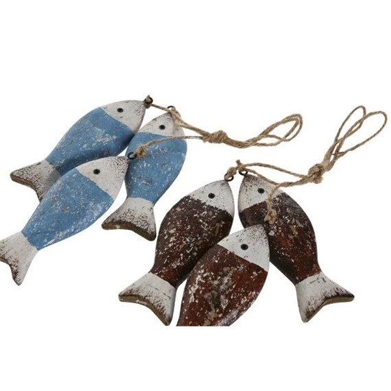Dekoráció akasztós halak 16x16x28 cm 2 féle