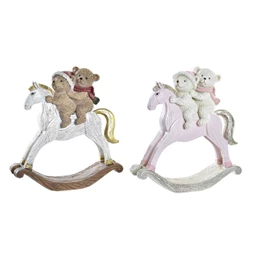 Dekoráció akasztós hintaló 14x4,5x15 cm 2 féle