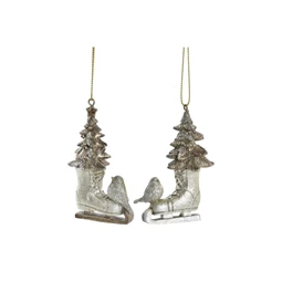 Dekoráció akasztós korcsolya 5,5x3,5x8 cm