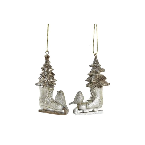 Dekoráció akasztós korcsolya 5,5x3,5x8 cm