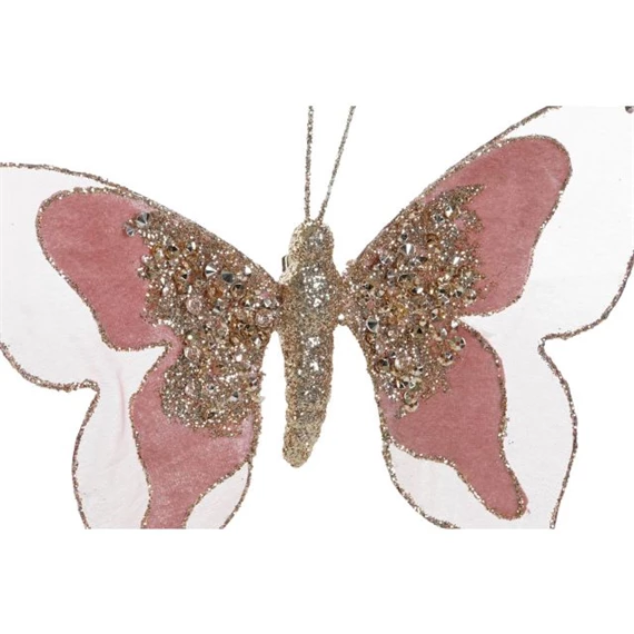 Dekoráció akasztós pillangó 16x3x20 cm 4 féle