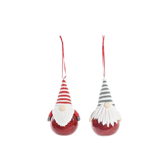 Dekoráció akasztós 6,6x6,6x11,5 cm 2 féle