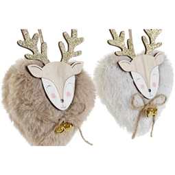 Dekoráció akasztós rénszarvas 11x4x12 cm 2 féle