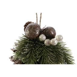 Dekoráció akasztós toboz 10x12x22 cm 4 féle