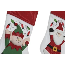 Dekoráció akasztós zokni 28x2x60 cm 2 féle