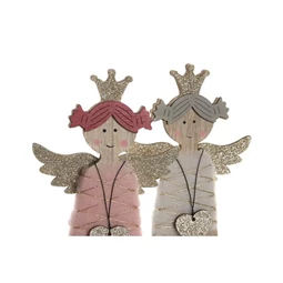 Dekoráció angyal, glitteres 13x4,5x26,5 cm 2 féle