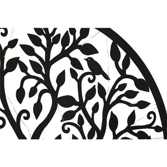 Dekoráció falra, LED-es fa 60x2x60 cm