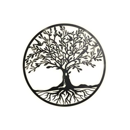 Dekoráció falra LED-es fa 99x2x99 cm