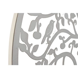 Dekoráció falra, LED-es fa minta 99x2x99 cm