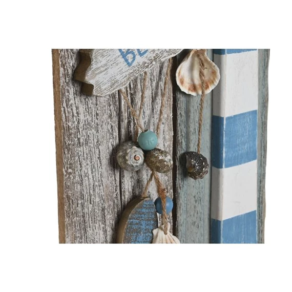 Dekoráció falra, világítótorony kagylókkal 29x3,5x63 cm