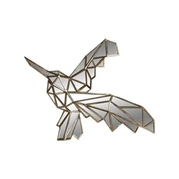 Dekoráció falra, kolibri alakú tükör 35,5x4x27 cm