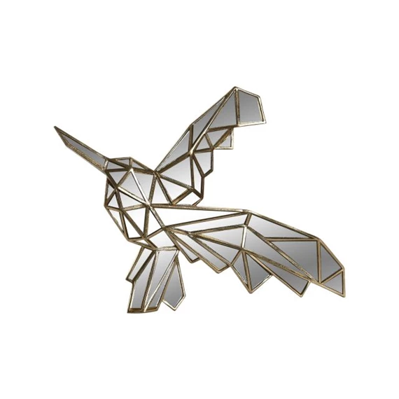 Dekoráció falra, kolibri alakú tükör 35,5x4x27 cm