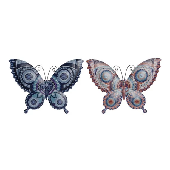 Dekoráció falra, pillangó 30x1x23 cm 2 féle