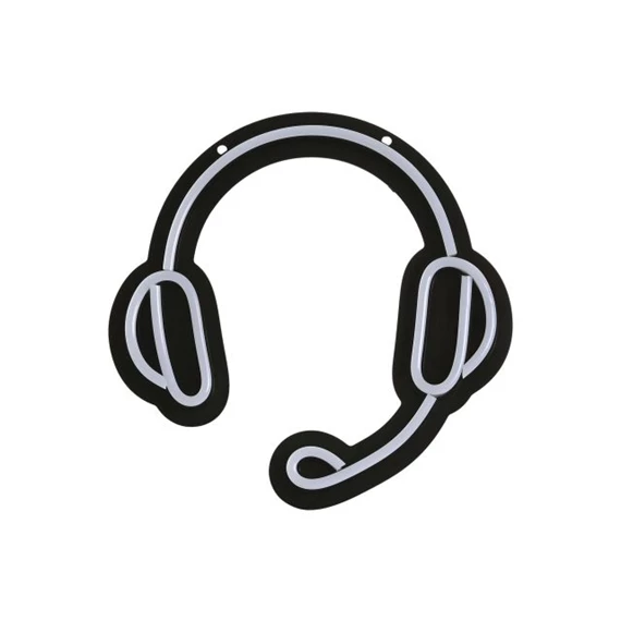 Dekoráció fejhallgató LED-es 23x3x13 cm