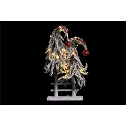 Dekoráció fenyő LED-es 23x10x45 cm