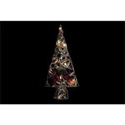 Dekoráció fenyő LED-es 30x11x60 cm