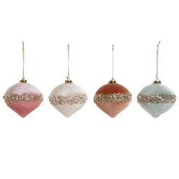 Dekoráció gömb 11x11x10 cm 4 féle