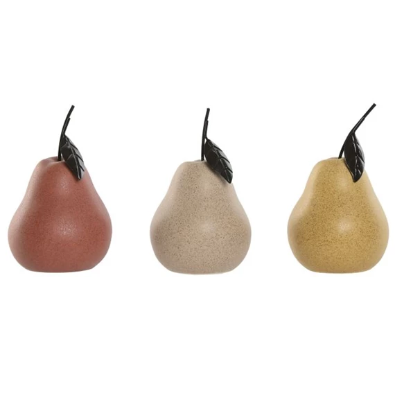 Dekoráció körte 8x8x14 cm 3 féle