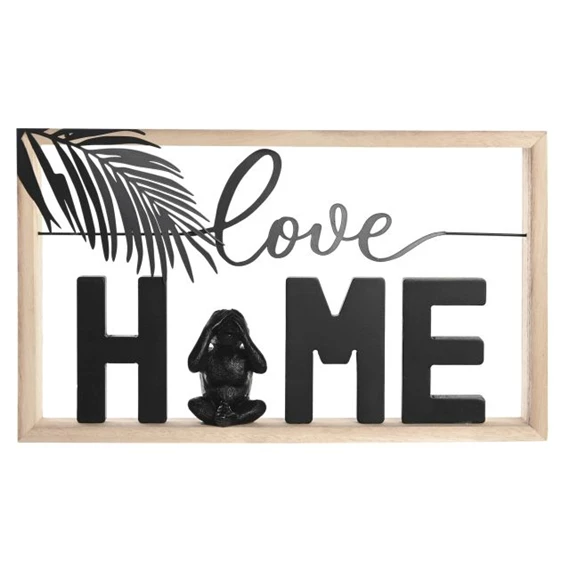 Dekoráció "Love Home" felirat40x5x24 cm