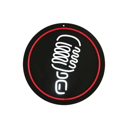 Dekoráció mikrofon LED-es 38x1,5x38 cm