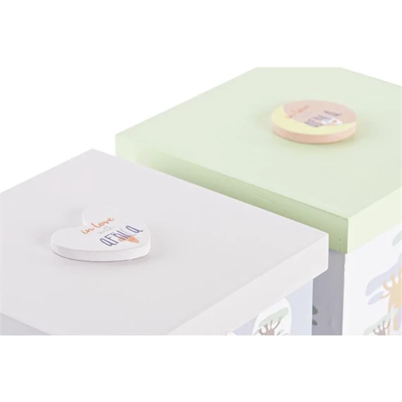 Dekoráció afrikai állatos 11,5x11,5x11 cm 2 féle