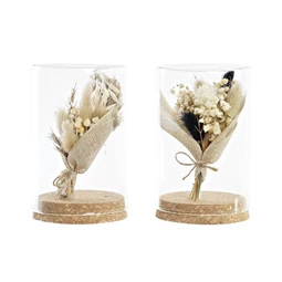 Dekoráció szárazvirág 10x10x15,5 cm 2 féle