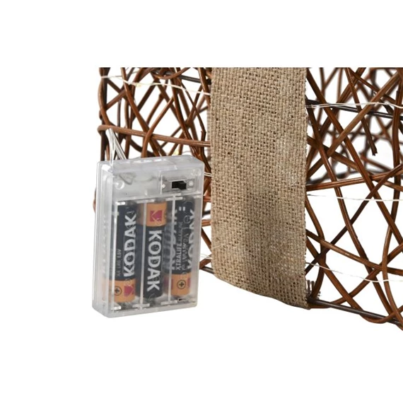 Dekoráció szett ajándékdoboz, LED-es 26x26x30 cm S/3