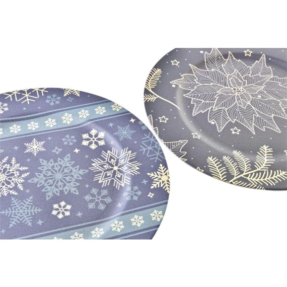 Dekoráció tányér 33x33x2 cm 2 féle