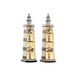 Dekoráció világítótorony LED-es 14x16x52 cm 2 féle