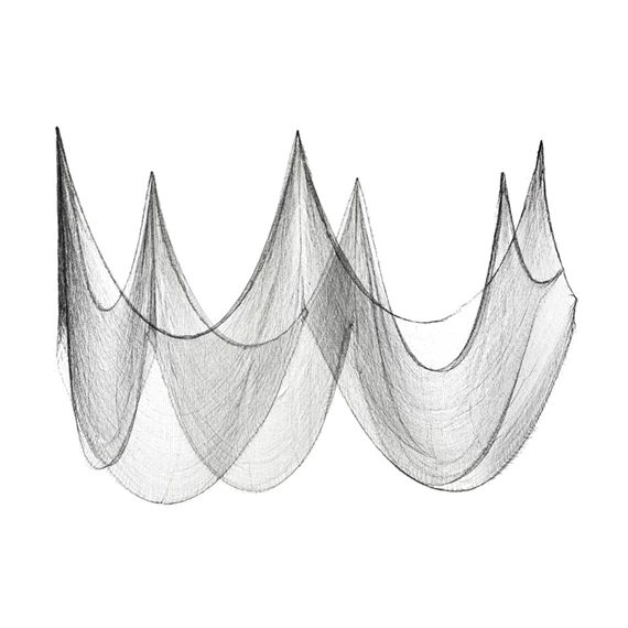 Dekorációs anyag sima fekete 0,72x9,8 m