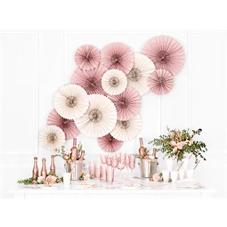 Dekorációs rozetták bézs S/3