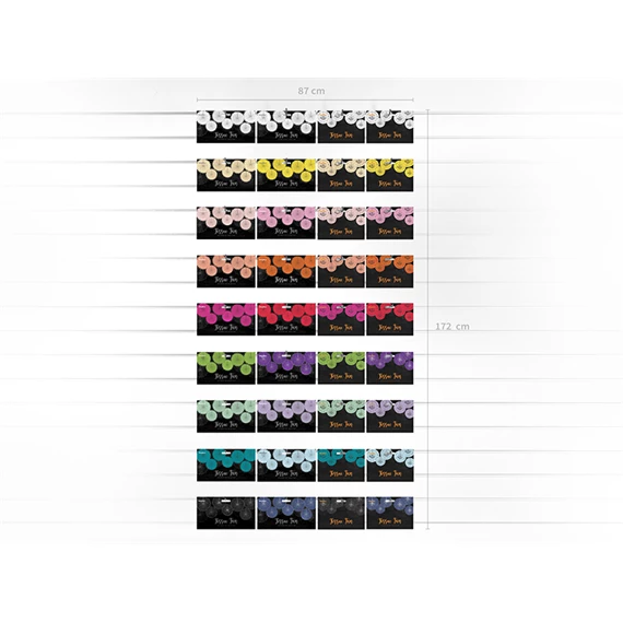 Dekorációs rozetták fekete 20-30 cm S/3