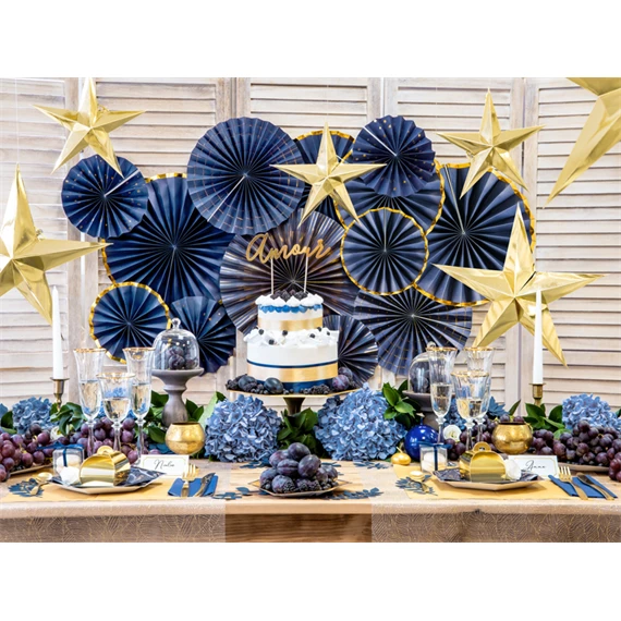 Dekorációs rozetták tengerészkék S/3