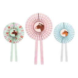 Dekoratív rozetták lovak, mix, 35 cm S/3