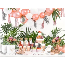 Dekoratív tortadobozok köszönöm rózsaarany 14x8,5x14 cm S/10