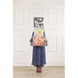 Dekorációs masni DIY halvány púderrózsaszín 30 cm