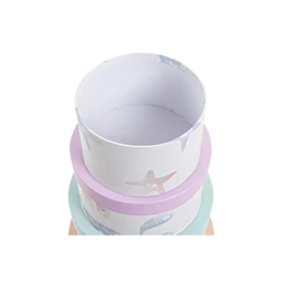 Doboz szett kerek 37,5x37,5x18 cm S/10