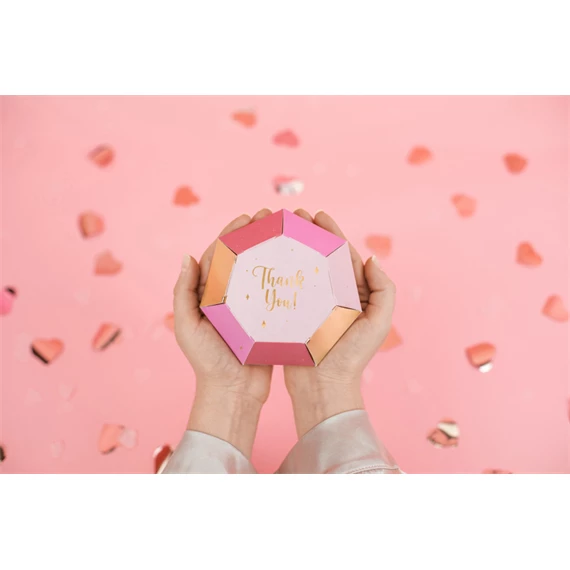 Dobozok gyémántok, 10x12x11,5 cm, mix S/6