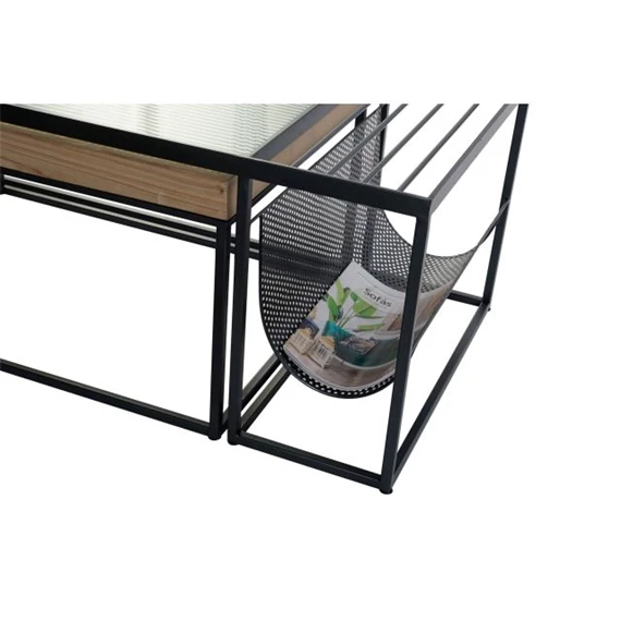 Dohányzóasztal szett 110x60x45 cm S/2