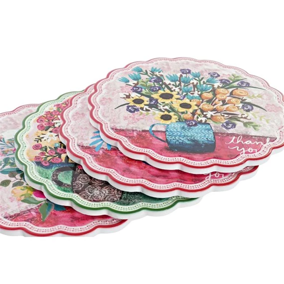 Edényalátét 20x20x1 cm 4 féle