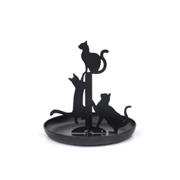 Ékszertartó állvány, macskákkal 14x14x14 cm