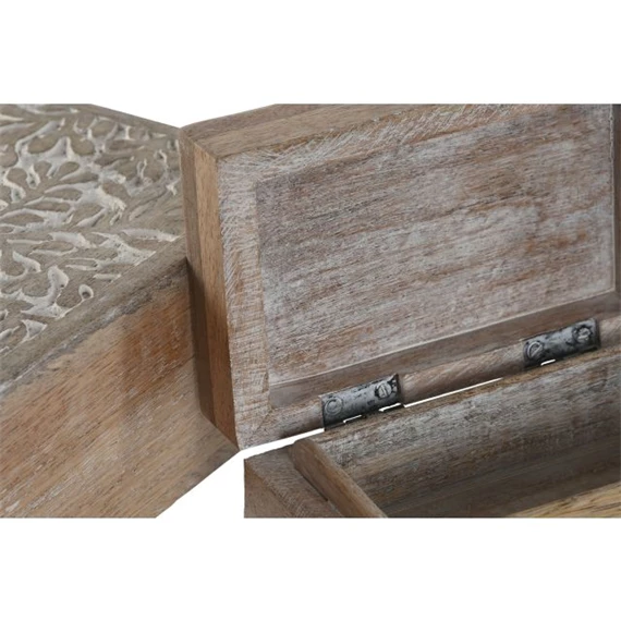 Ékszertartó szett 3D-s, virág mintás 18x13x7 cm S/2